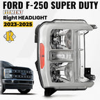 Halogen Headlight Chrome Passenger Side for Ford F250 F350 SuperDuty (2023–2026)