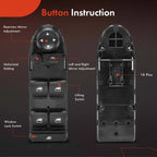 Power Window Switch for BMW X1 (2016-2022) with Power Folding Mirror