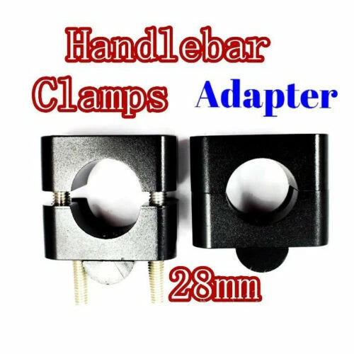 Handlebar Risers Mount Clamp Adaptor for Motorcycle ATV Quad (22MM to 28MM)
