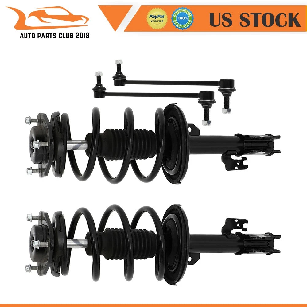 Front Struts for Toyota Sienna AWD (2011–2014) w/Coil Spring & Sway Bars