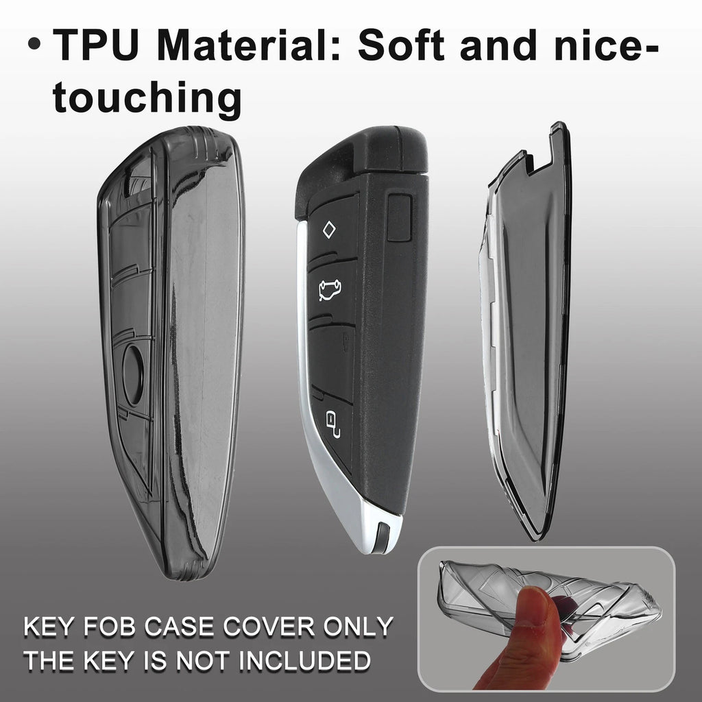 TPU Key Fob Remote Control Cover for BMW 1 2 3 5 6 Series (2010–2023)