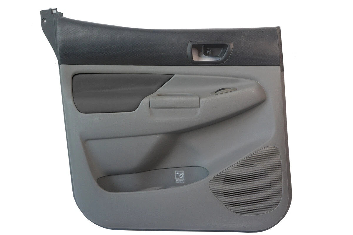 Front Insert Door Panel Cover Leather for Toyota Tacoma (2005–2015) Gray