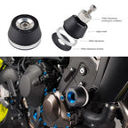 Frame Slider Guard Crash Pad Protector for Kawasaki Ninja ZX6R (2009–2017)