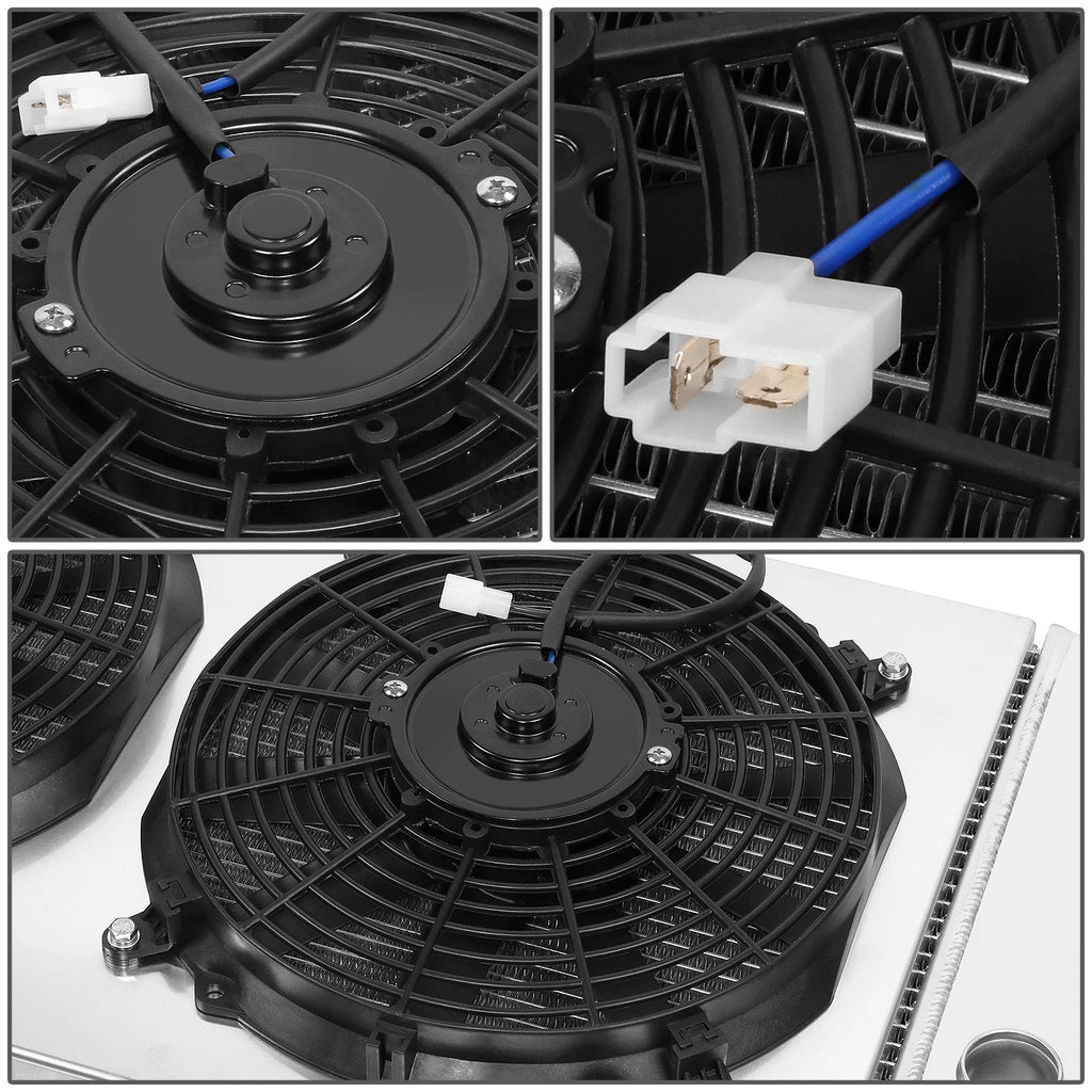 3-Row Aluminum Radiator + Fan Shroud for Chevy Blazer/S10, GMC Sonoma/Jimmy