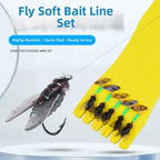 Rotating Fly Lure Kit for Trout Bass Perch Fishing (Ready to Use)