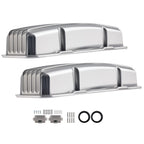 Aluminum Valve Cover Set for Chevy Small Block 283 305 327 350 400 (1958–1986)