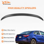 Matte Black Wing Spoiler for Toyota Corolla Sedan (2014–2019)