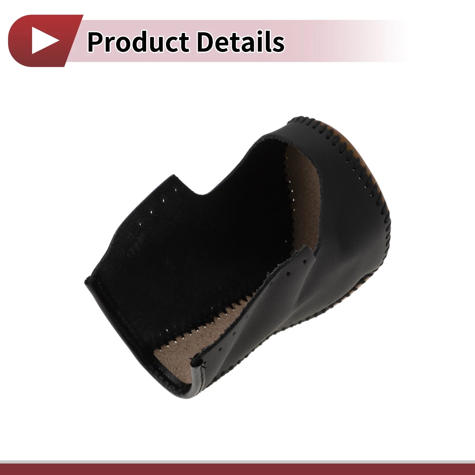 1Pc Gear Shift Knob Cover for Honda Accord 8 (2008–2012) Black Brown Leather