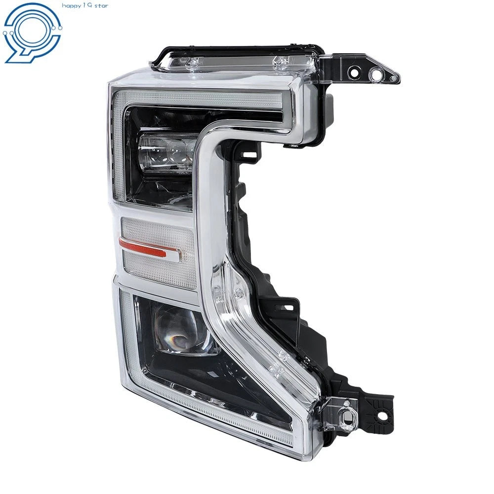 Chrome Full LED Headlight for Ford F250 SuperDuty (2020–2022)