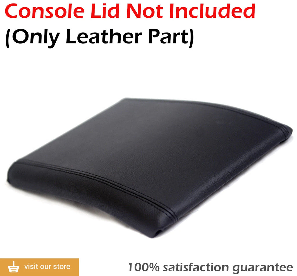 Leather Synthetic Console Armrest Cover for Ford F150 (2004–2008) Black