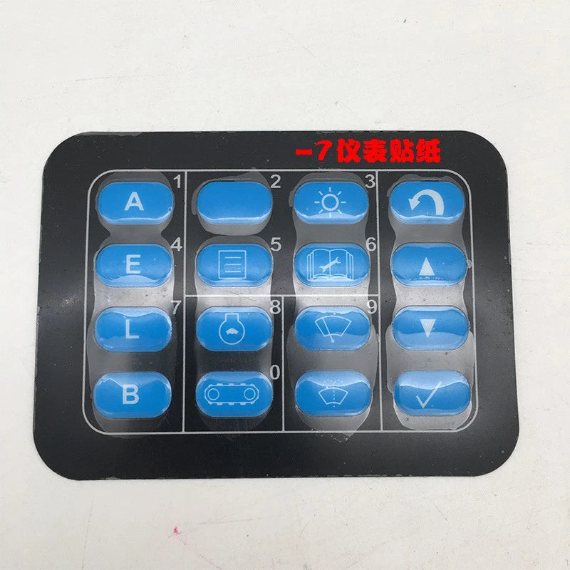 Display Screen Instrument Sticker Button for Komatsu PC60 120 200 300 350 (1995–2023)