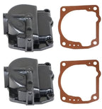 2X Carburetor Float Bowl Chamber for Johnson Evinrude (343870, 0433000, 766418)