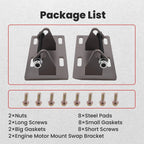 Pair Engine Motor Mount Swap Adapter Plates for Chevrolet C10 (1997–2002)