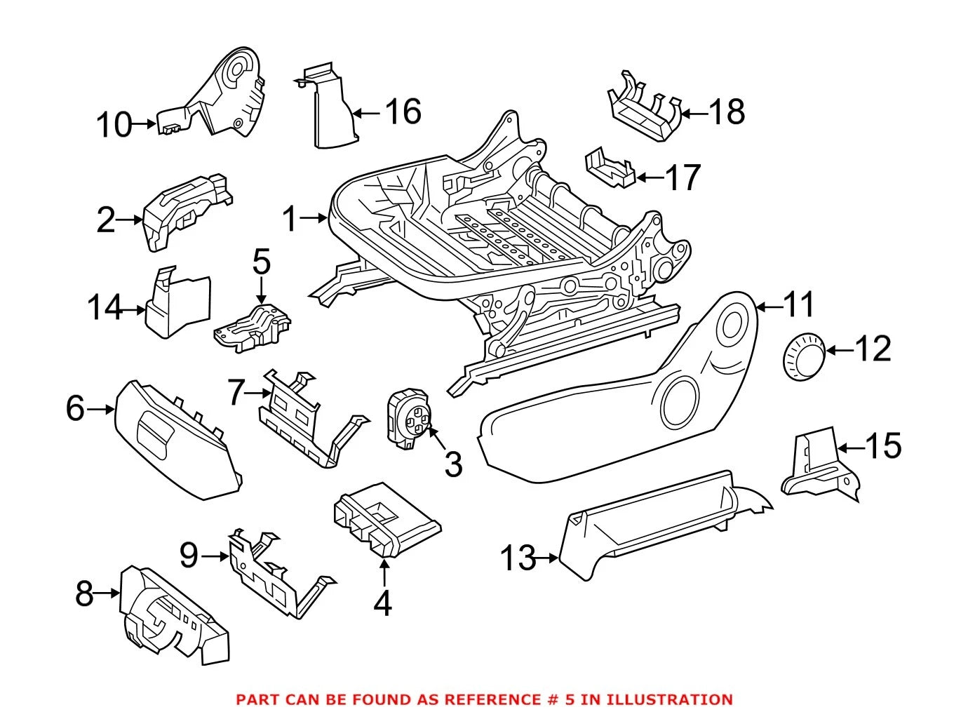 Seat Memory Control Module Bracket 0009110575 for Mercedes-Benz