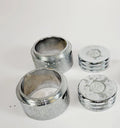 Chrome Bar & Shield Upper Fork Nut Covers for Harley Davidson Softail Dyna XL