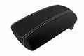 Leather Console Lid Armrest Cover for Kia Sportage (2011–2016) White Stitch