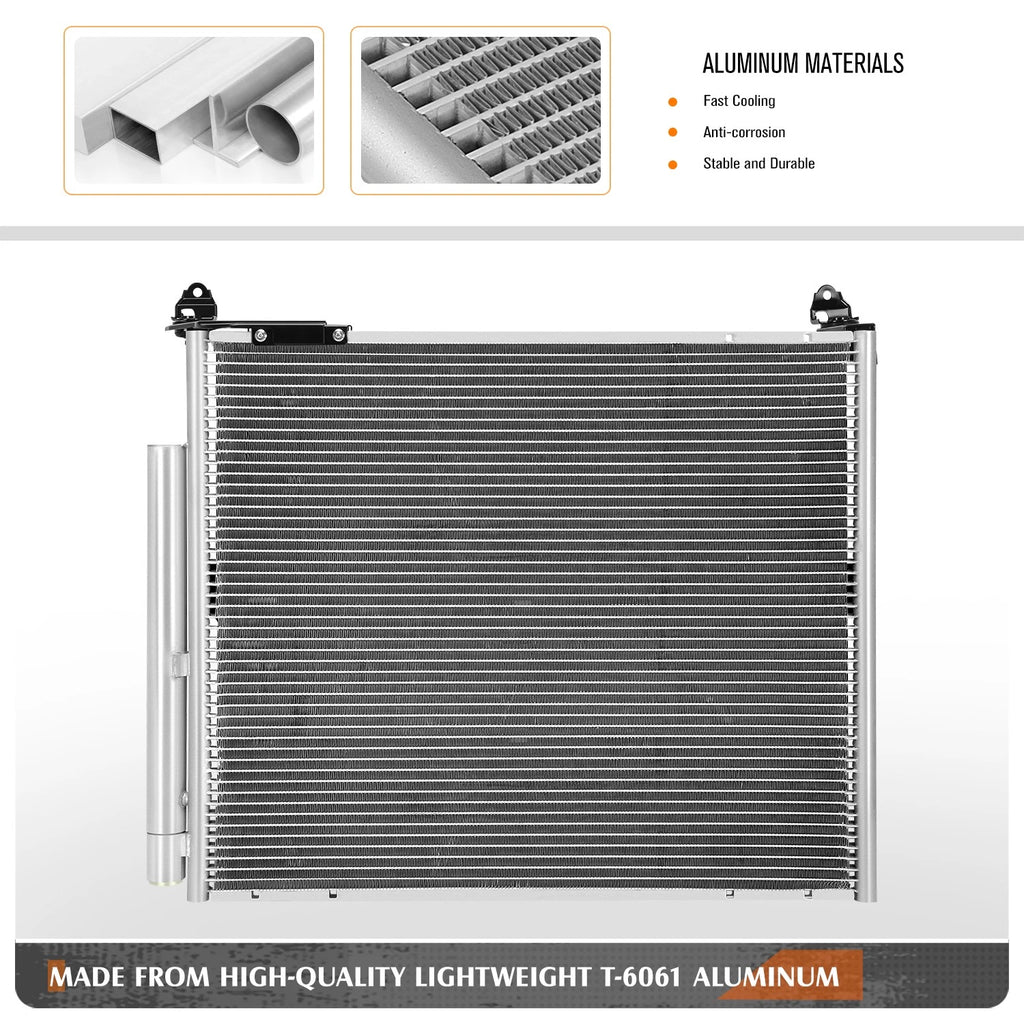 A/C Condenser for Toyota 4Runner (2021–2024) Aluminum Core Replacement