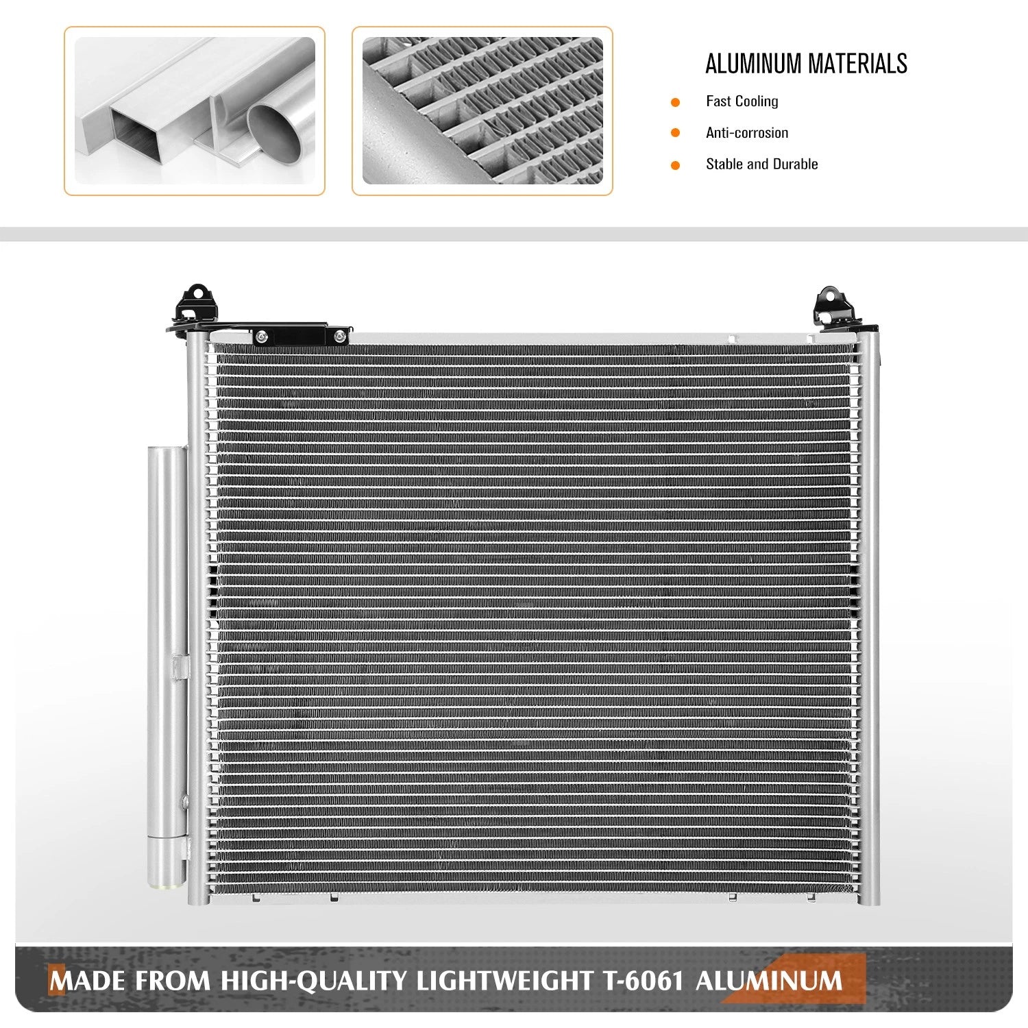 A/C Condenser for Toyota 4Runner (2021–2024) Aluminum Core Replacement