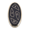 Black Gold Tone Key Case for Hyundai Tucson NX4 Kona SX2 EV Ioniq-7