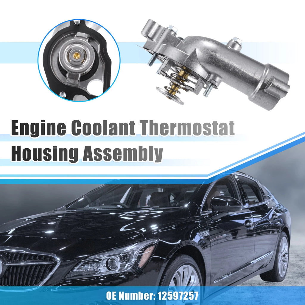 Engine Coolant Thermostat Housing 12597257 for Buick LaCrosse (2005–2008)