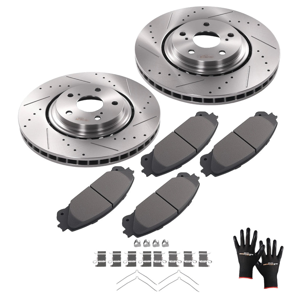 Front Brake Rotors & Pads Set for Lexus RX350 RX450h (2010–2015) S31511
