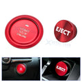 Red Alloy Engine Start & Cigarette Lighter Eject Button Trim for Mazda 3 (2020–2024)