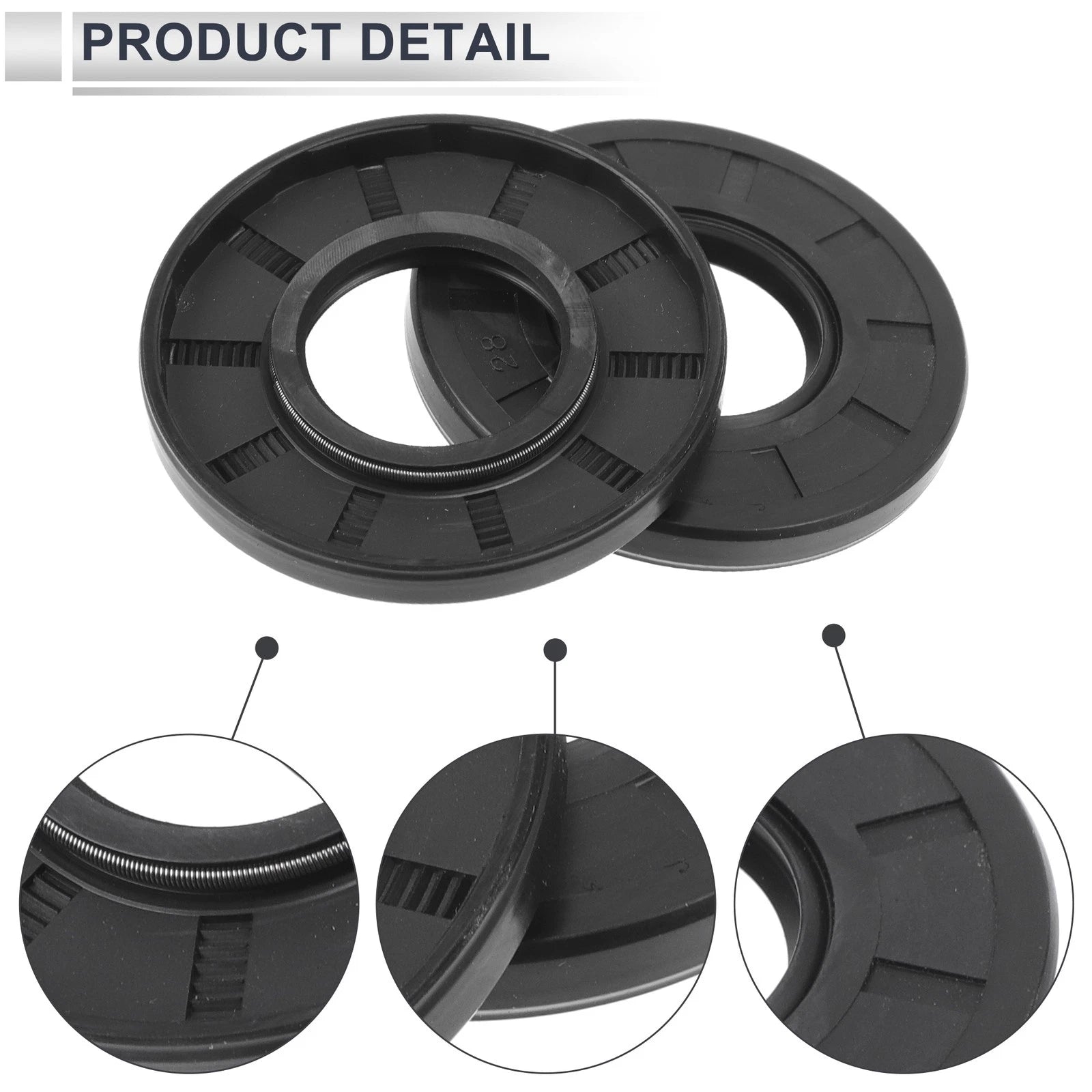 Set of 5 Oil Seal Rotary Shaft Seal TC Ring Nitrile Rubber 28x60x7mm