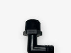 Set of 10 Thogus 62048 3/4in NPT x 5/8in HB 90 Elbow HDPE Black