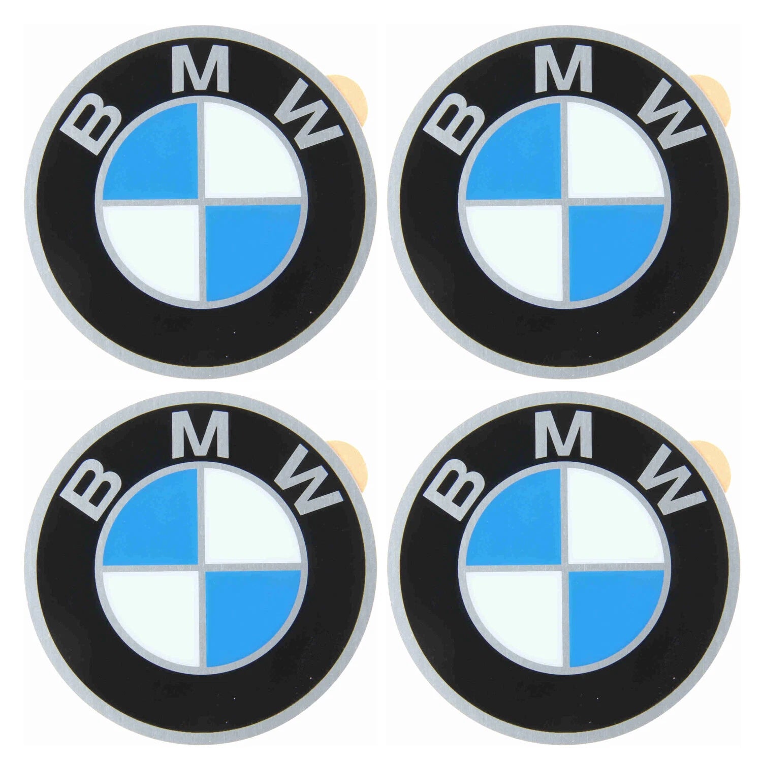 Set of 4 Wheel Cap Emblems for BMW E23 E24 (1977–1985)