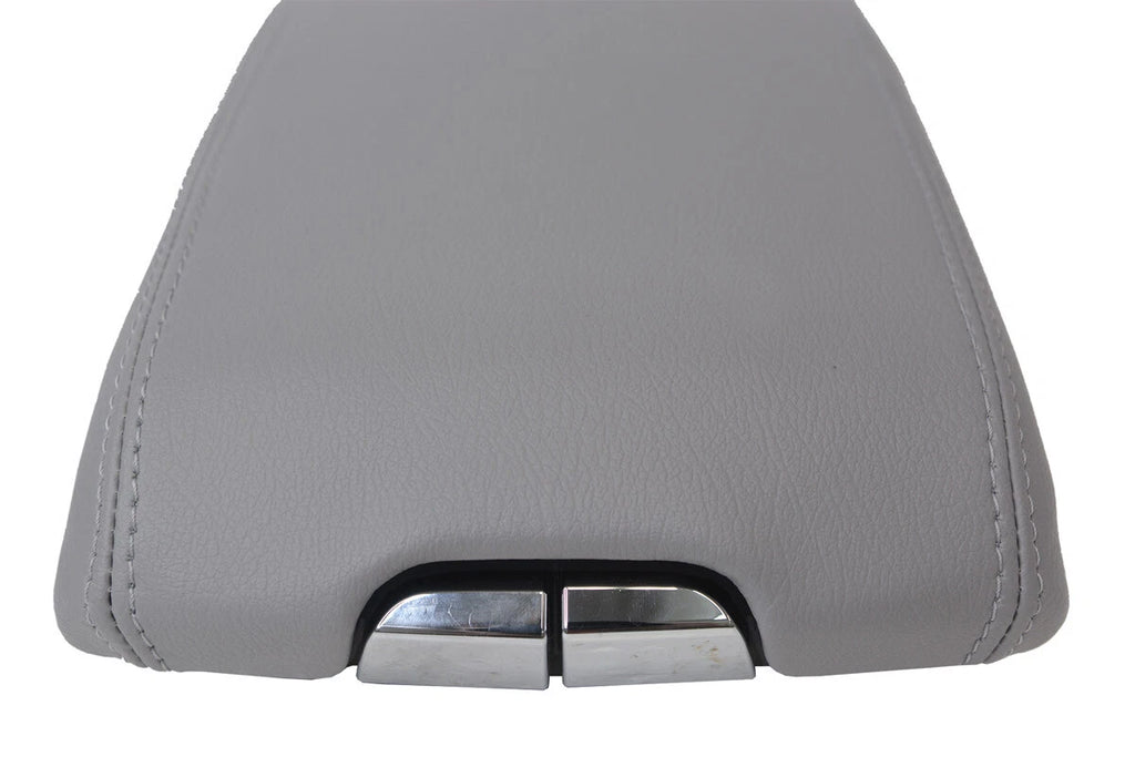 Center Console Armrest Cover for Cadillac SRX (2010–2016) Gray Leather