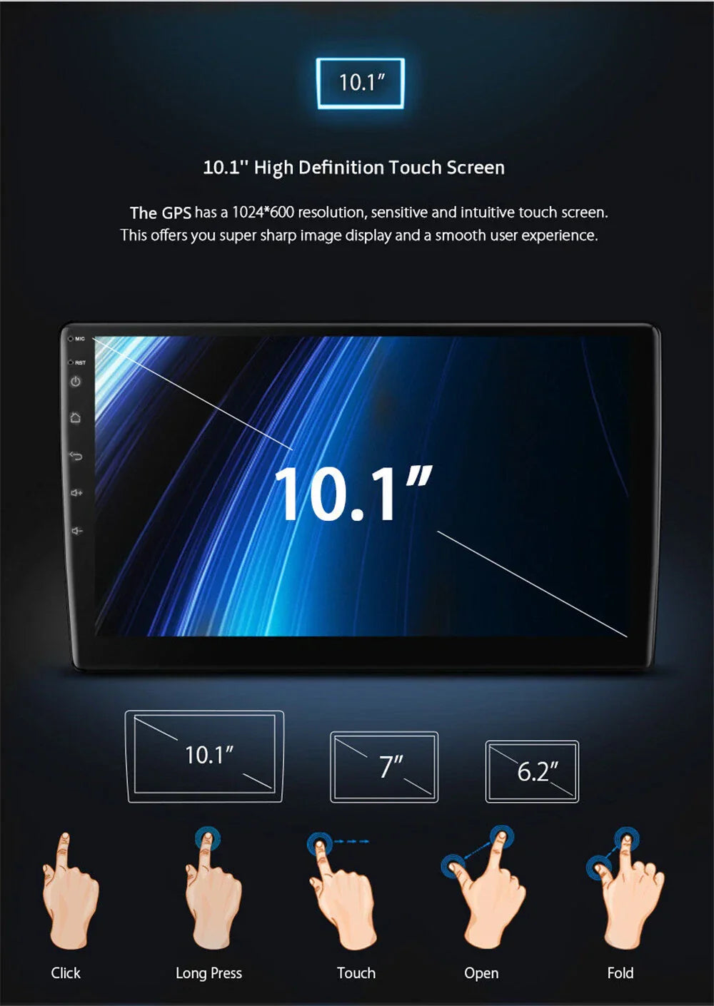 10.1'' Carplay Stereo GPS Navigation for Nissan Versa Sedan (2015-2019)