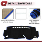 Dashboard Cover Mat for Honda Shuttle (2015–2024) Black Blue