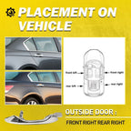 2X Chrome Exterior Door Handle for Honda Accord (2008–2012)