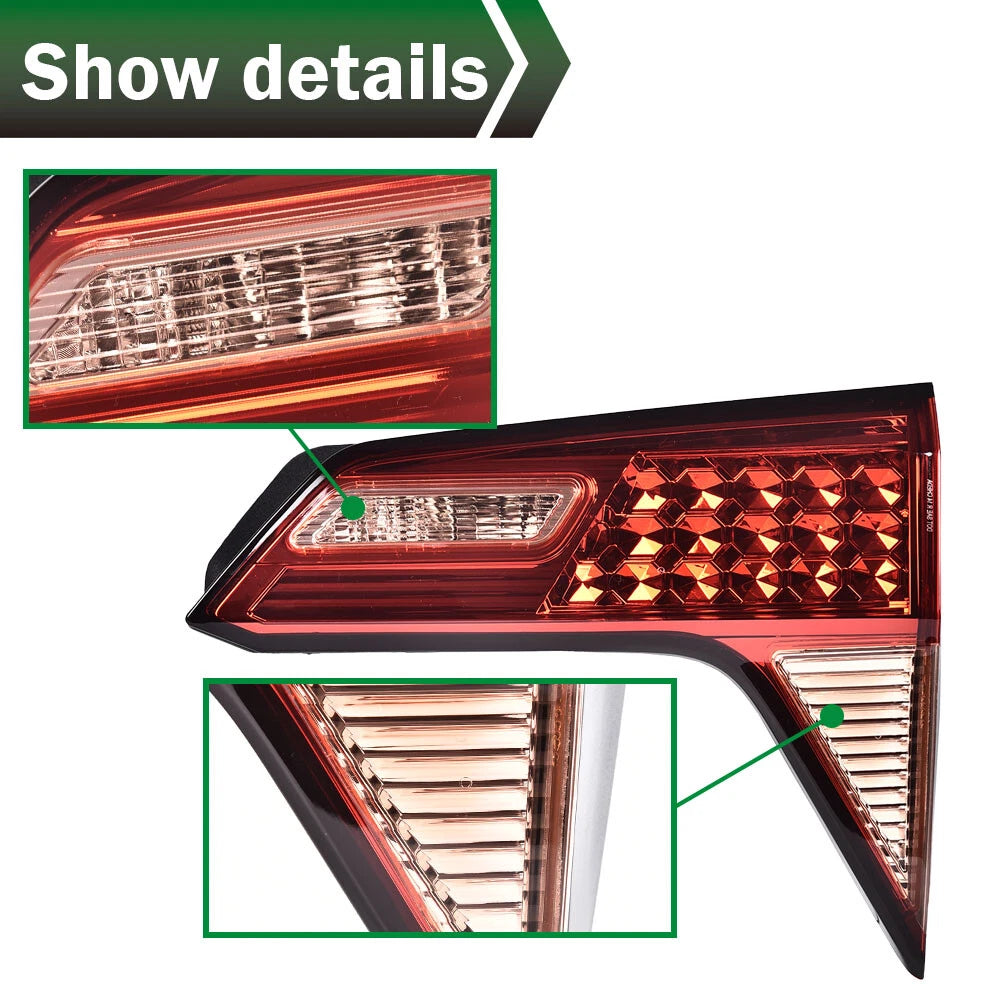 Rear Left Right Inner Tail Light Brake Lamp for Honda HR-V (2016–2017)