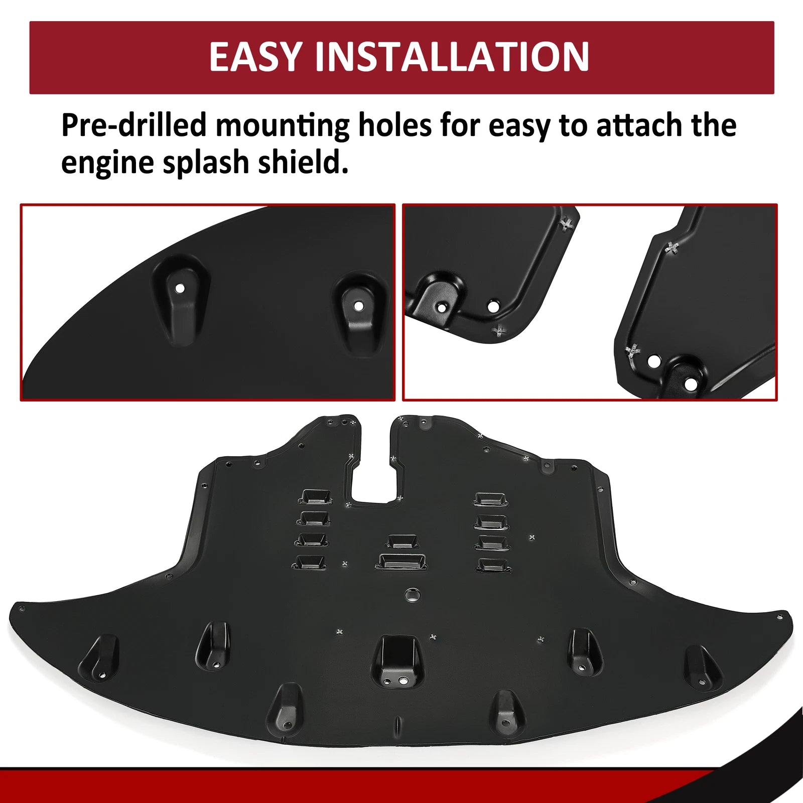 Engine Splash Shield with Aluminum Pad 29110C6800 for Kia Sorento (2016–2020)
