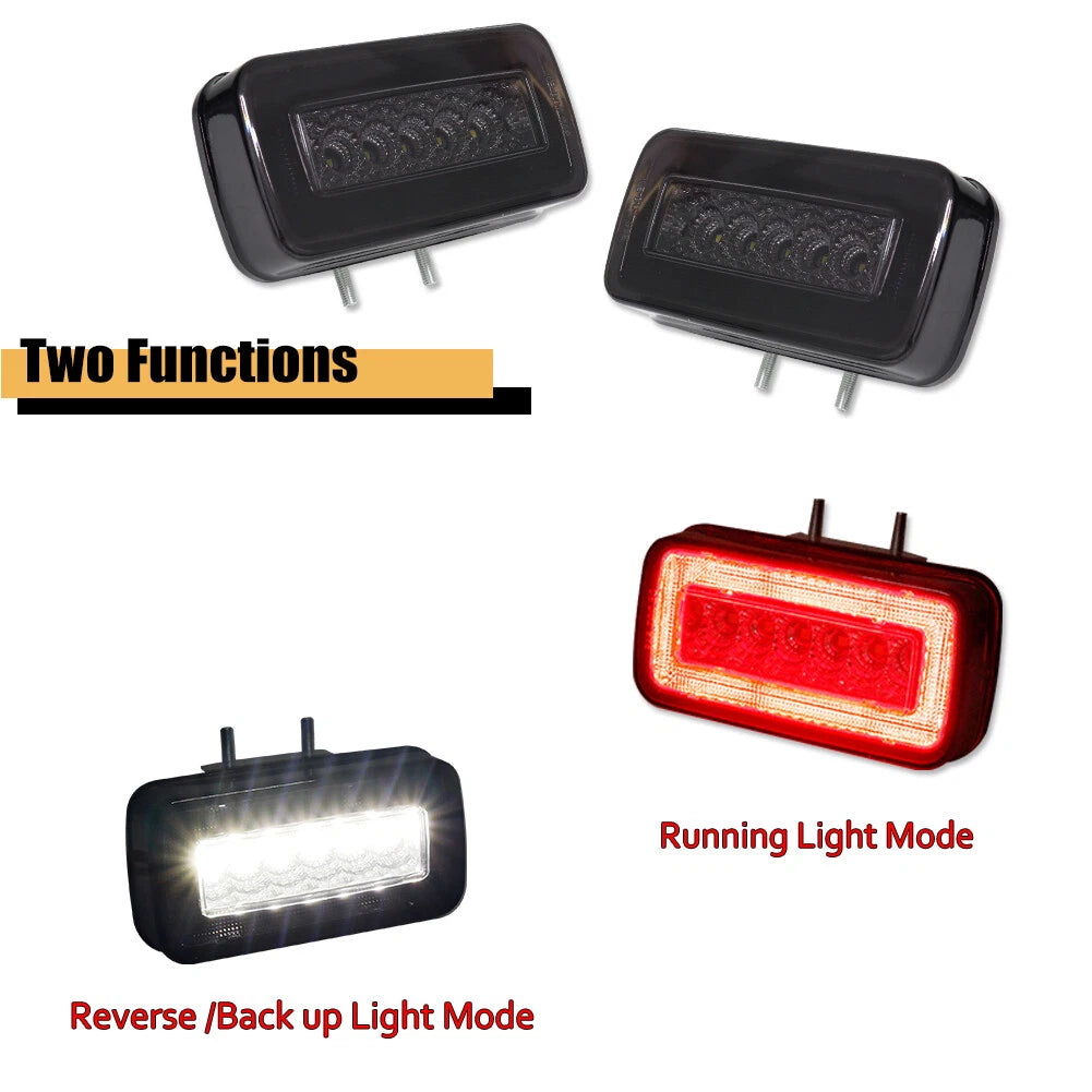 Smoked Lens LED Rear Bumper Reverse Fog Lamps for Mercedes G Class (2002–2018)