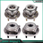 Set of 4 Front Rear Wheel Bearing Hub for Mitsubishi Endeavor (2004–2008, 2010–2011)