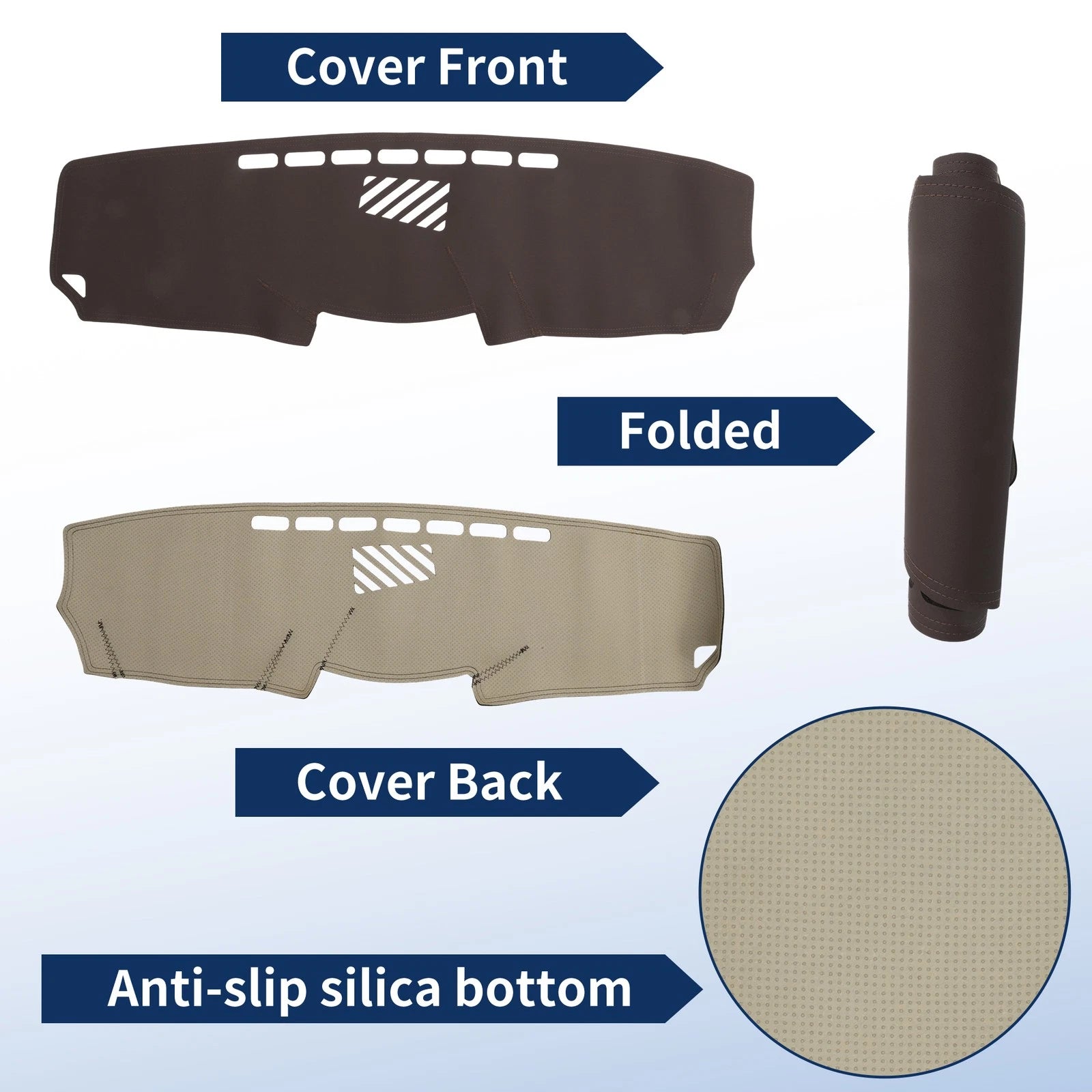 Dash Cover for Lexus IS XE20 (2006–2012) Faux Leather Brown