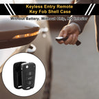 3 Button Key Fob Shell Case for Kia Rio (2011) - Black