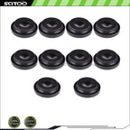 10PCS Black Flush Mount Rubber for Freightliner Classic (2003–2007, 2009)
