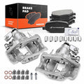 Set of 6 Rear Brake Calipers with Brake Pads for Ford Edge (2011–2014) Lincoln MKX
