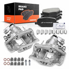 Set of 6 Rear Brake Calipers with Brake Pads for Ford Edge (2011–2014) Lincoln MKX