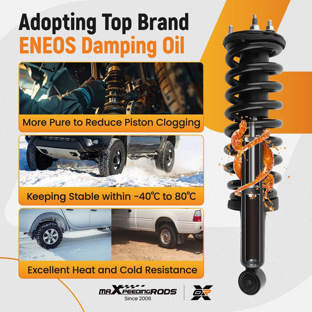 Pair Front Struts w/ Coil Springs for Toyota Sequoia (2001–2007)