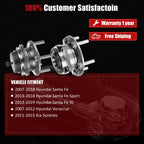 Set of 4 Wheel Hub Bearing Assemblies for Hyundai Santa Fe Sport (2013–2018)