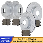 Drilled Brake Disc Rotors & Pads Kit for Nissan Altima (2014–2019)