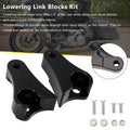 1.5" Lowering Link Blocks Kit for Harley Touring, Street Glide, Road King, Electra (2009–2025)