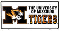University of Missouri Tigers Metal License Plate for Car Truck (MIZZOU)