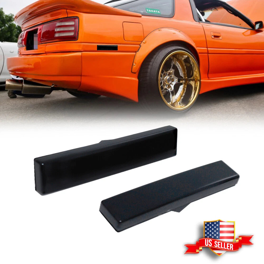 2X Smoked Rear Bumper Side Marker Lights for Toyota Supra MK3 (1986–1992)