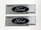 Pair Sill Plate Emblems Decals Replacement for Ford Mustang (1964–1973)