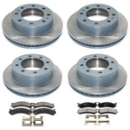 Set of 2 DuraGo Disc Brake Rotors & TRW Ceramic Pads for Sierra 2500 HD (2007–2019)